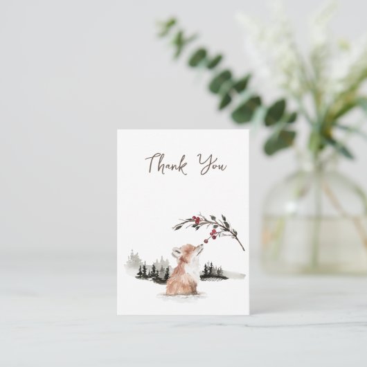 クリスマスアニマルサンキューエンクロージャカード エンクロージャーカード (スタンド正面)