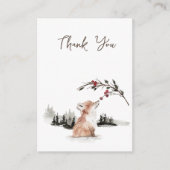 クリスマスアニマルサンキューエンクロージャカード エンクロージャーカード (正面)