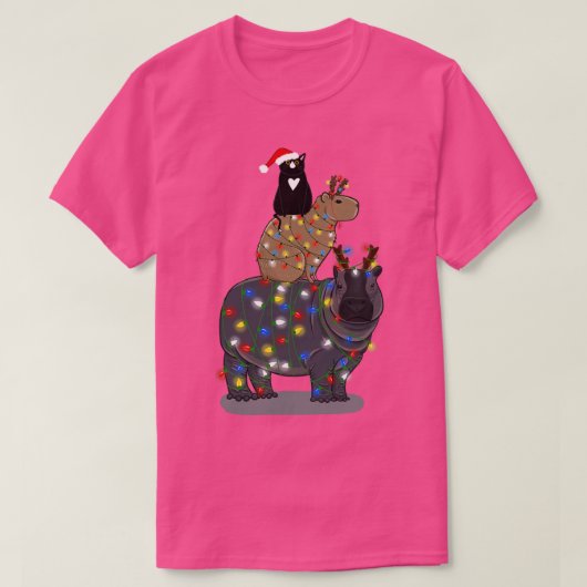 クリスマスアニマルスタック Tシャツ (デザイン正面)
