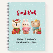 クリスマスアニマルズインフェスティバル衣装ゲストブック ノートブック (正面)