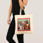 クリスマスアニマルズ2トートバッグ トートバッグ (正面(商品))
