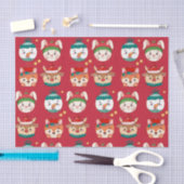 クリスマスアニメオーナメント 薄葉紙 (クラフト)