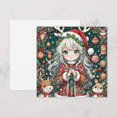 クリスマスアニメガール シーズンカード (正面/裏面)