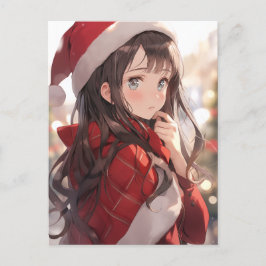 クリスマスアニメガール シーズンポストカード