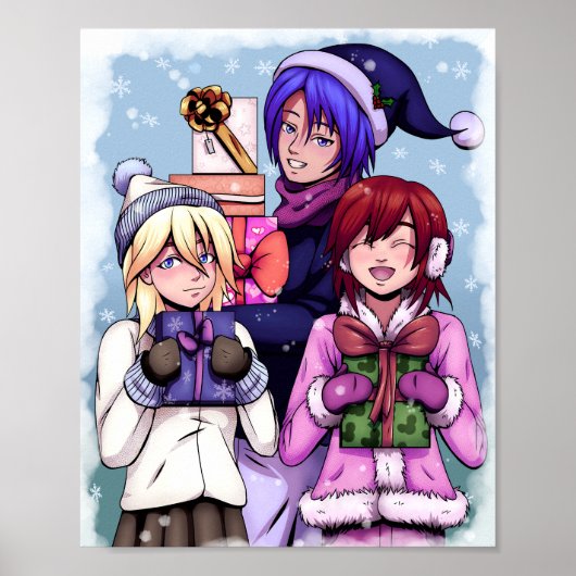 クリスマスアニメガール ポスター (正面)