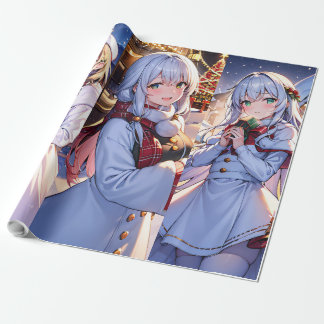 クリスマスアニメギフト ラッピングペーパー