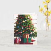 クリスマスアニメK - AI カード (黄色い花)