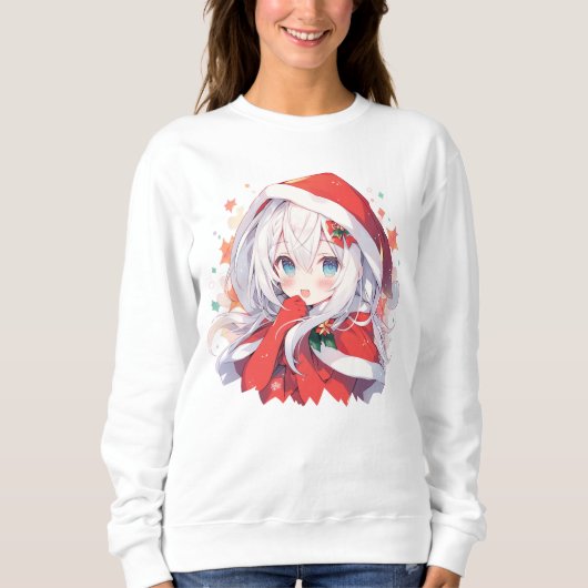 クリスマスアニメSweatshirt、Anime Shirt、アニメ スウェットシャツ (正面)