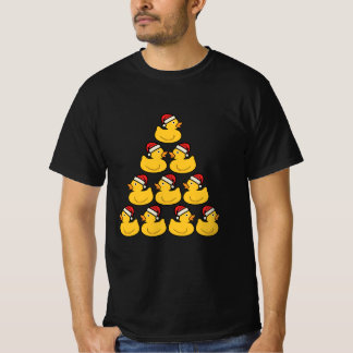 クリスマスアヒルの木 Tシャツ