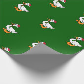 クリスマスアヒル ラッピングペーパー (角)