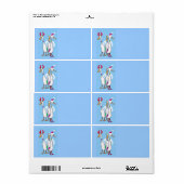 クリスマスアヒル ラベル (フルシート)