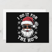 クリスマスアフリカンサンタのために シーズンカード (正面/裏面)