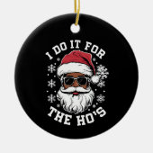 クリスマスアフリカンサンタのために セラミックオーナメント (正面)