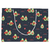 クリスマスアボカドス抱き枕 ラージペーパーバッグ (裏面)