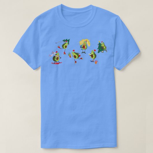 クリスマスアボカド24 Tシャツ (デザイン正面)