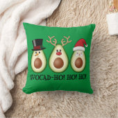クリスマスアボカ霜の降りたド、ルドルフ、サンタ クッション (ブランケット)