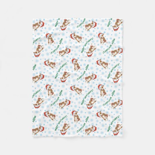 クリスマスアムスタッフフリースブランケット フリースブランケット (正面)
