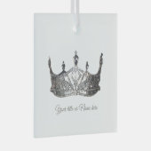 クリスマスアメリカンページェント王冠 ガラスオーナメント (正面右)