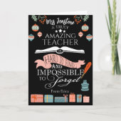 クリスマスアメージング先生サンキューカード サンキューカード (正面)