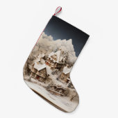 クリスマスアルパインストーリーブックビレッジ スモールクリスマスストッキング (正面 (吊り時))