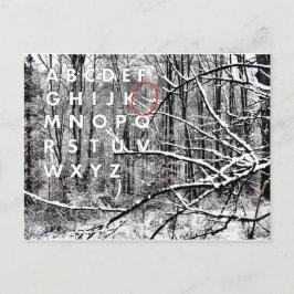クリスマスアルファベット シーズンポストカード