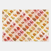 クリスマスアルファベット ラッピングペーパーシート (正面3)