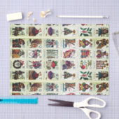 クリスマスアルファベット 薄葉紙 (クラフト)