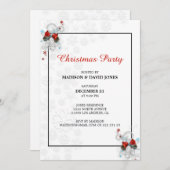 クリスマスアレンジメント招待状 招待状 (正面/裏面)