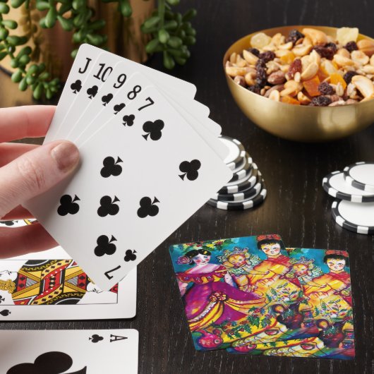 クリスマスアンティークの飾り付きの美しい人形 トランプ (インサイチュ)