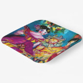 クリスマスアンティークの飾り付きの美しい人形 ペーパープレート (傾斜あり)