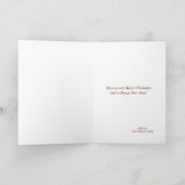 クリスマスアンティークモチーフフレームホリデーグリーティングカー シーズンカード (内部)