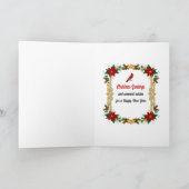 クリスマスアンティーク車 カード (内部)