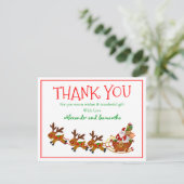 クリスマスアントラーディアサンタクロースサンキューカード (スタンド正面)