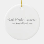 クリスマスアーガイルオーナメントラウンド セラミックオーナメント (裏面)