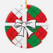 クリスマスアーガイルオーナメント セラミックオーナメント (裏面)