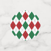 クリスマスアーガイルパターン コンフェッティ (スモール正面)