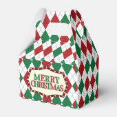 クリスマスアーガイルパターン フェイバーボックス (裏面サイド)