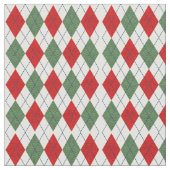 クリスマスアーガイル ファブリック (クローズアップ)