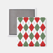 クリスマスアーガイル マグネット (正面/裏面)