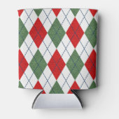 クリスマスアーガイル 缶クーラー (正面)