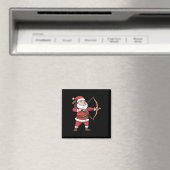 クリスマスアーチェリーアローボウ狩りサンタクロース マグネット (インサイチュ (食洗機))