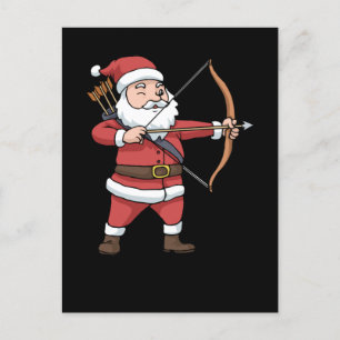 クリスマスアーチェリーアローボウ狩りサンタ節 ポストカード