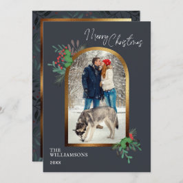 クリスマスアーチ写真植物学 シーズンカード