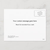 クリスマスアートおもしろいカラフルツリー絵画オリジナル シーズンポストカード (裏面)