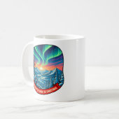 クリスマスアートの精神を探求する コーヒーマグカップ (正面左)