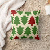 クリスマスアートパターン1小さなクリスマスツリー クッション (ブランケット)