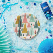 クリスマスアートプラントアートワンリトルクリスマスツリー ペーパープレート (パーティー)