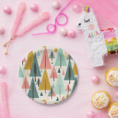 クリスマスアートプラントアートワンリトルクリスマスツリー ペーパープレート (パーティー)