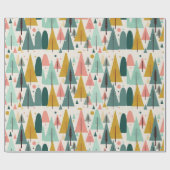 クリスマスアートプラントアートワンリトルクリスマスツリー ラッピングペーパー (フラット)