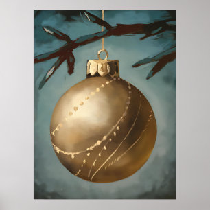 クリスマスアートプリント、ムーディースクリスマス、油絵 ポスター